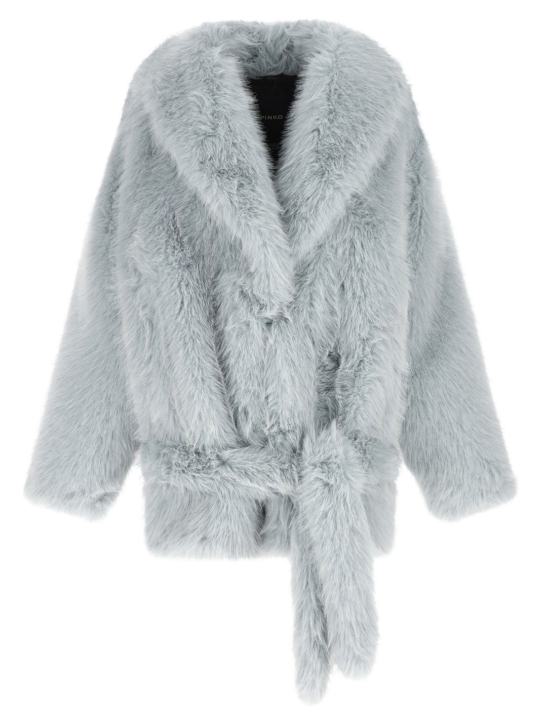 Pinko - Faux fur blouson Light Blue M-L