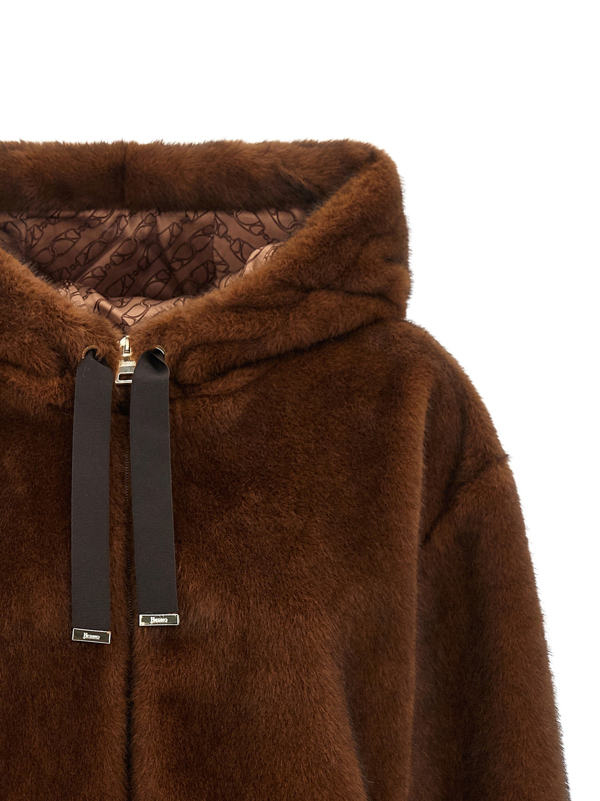Herno - Faux fur bomber jacket