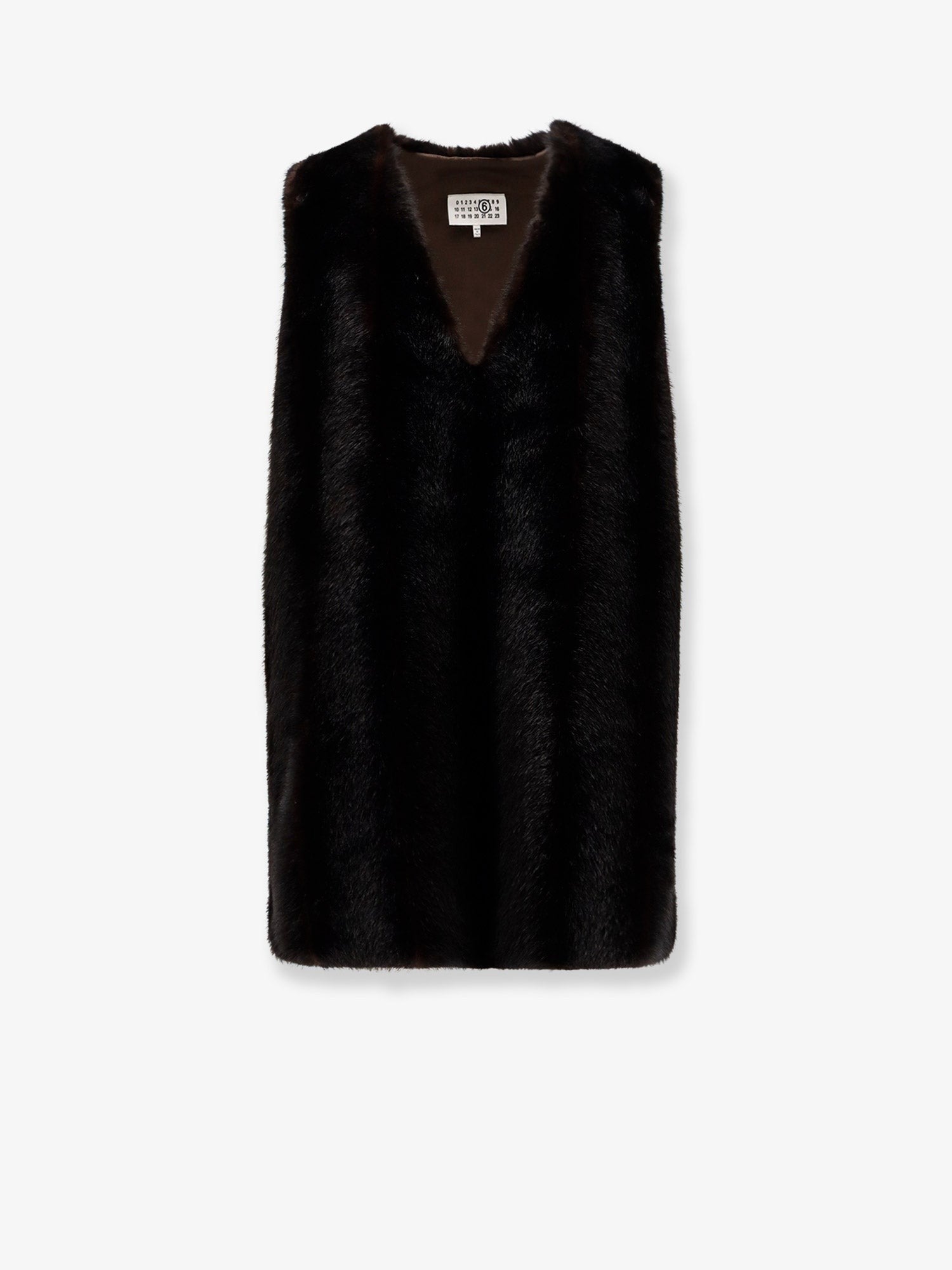 Faux shearling short dress