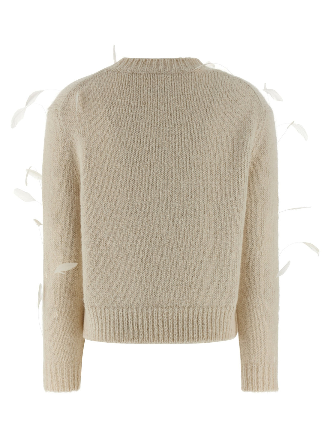 JIL SANDER - Feather sweater White
