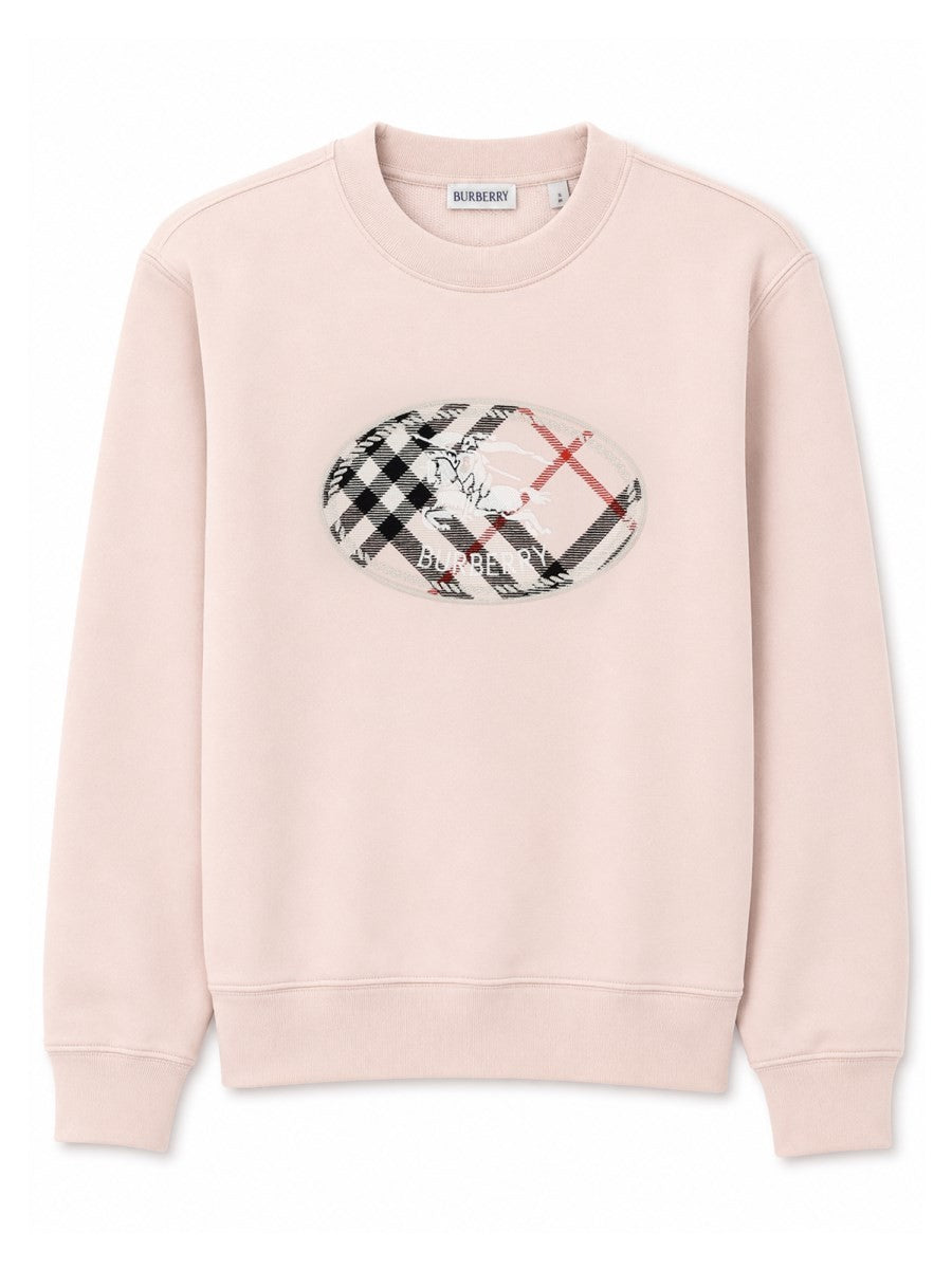 Burberry - FELPA "CAROLINE" CON INSERTO CHECK
