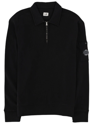 C.P. COMPANY C.P. COMPANY - FELPA CON COLLETTO POLO E ZIP