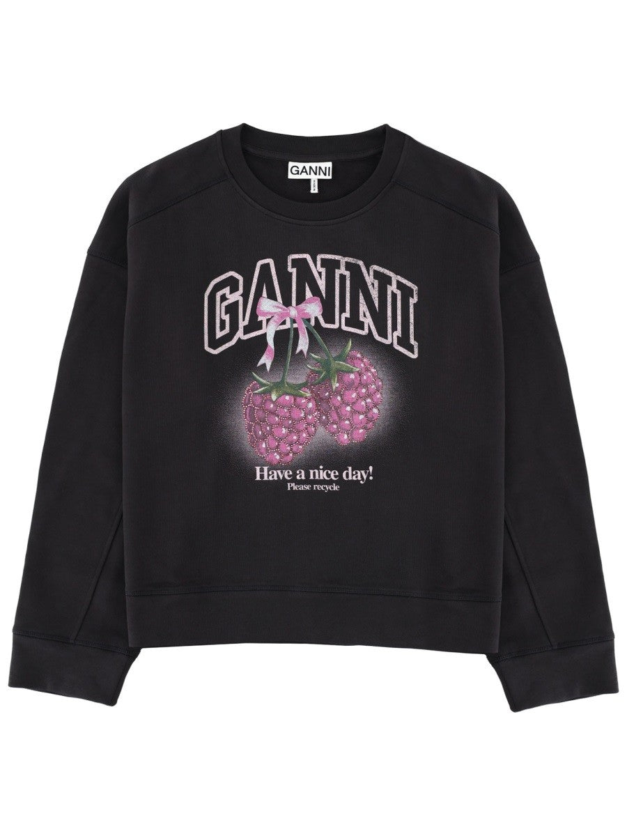 GANNI - FELPA "RASPBERRY" felpa-con-grafica_11d973c4-17a2-49c5-aae4-f1f7a6c09448