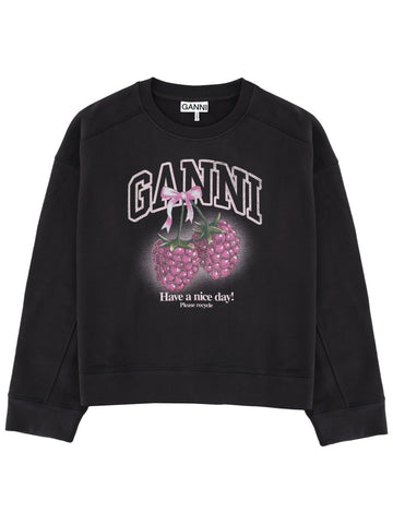 GANNI - FELPA "RASPBERRY" felpa-con-grafica_11d973c4-17a2-49c5-aae4-f1f7a6c09448