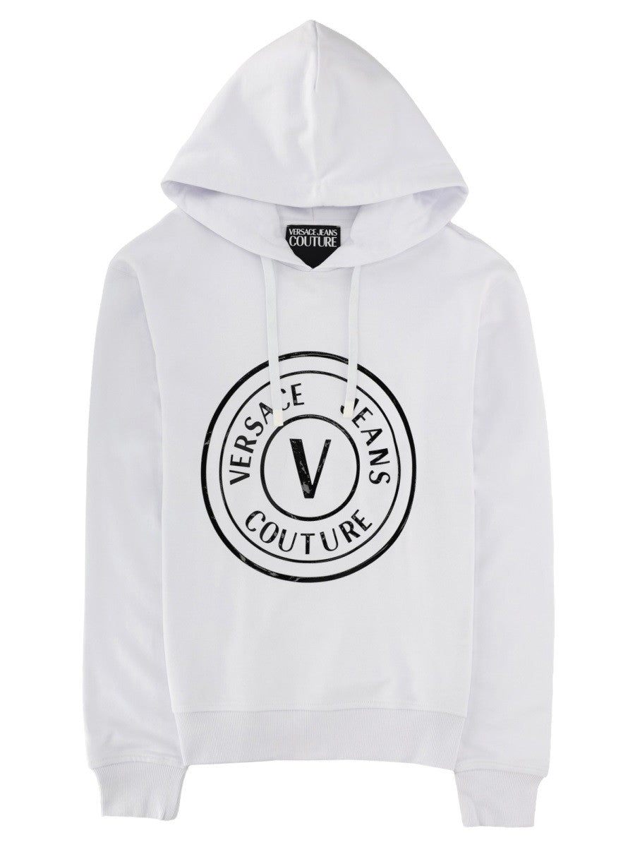 Versace Jeans Couture Versace Jeans Couture - FELPA CON LOGO E CAPPUCCIO