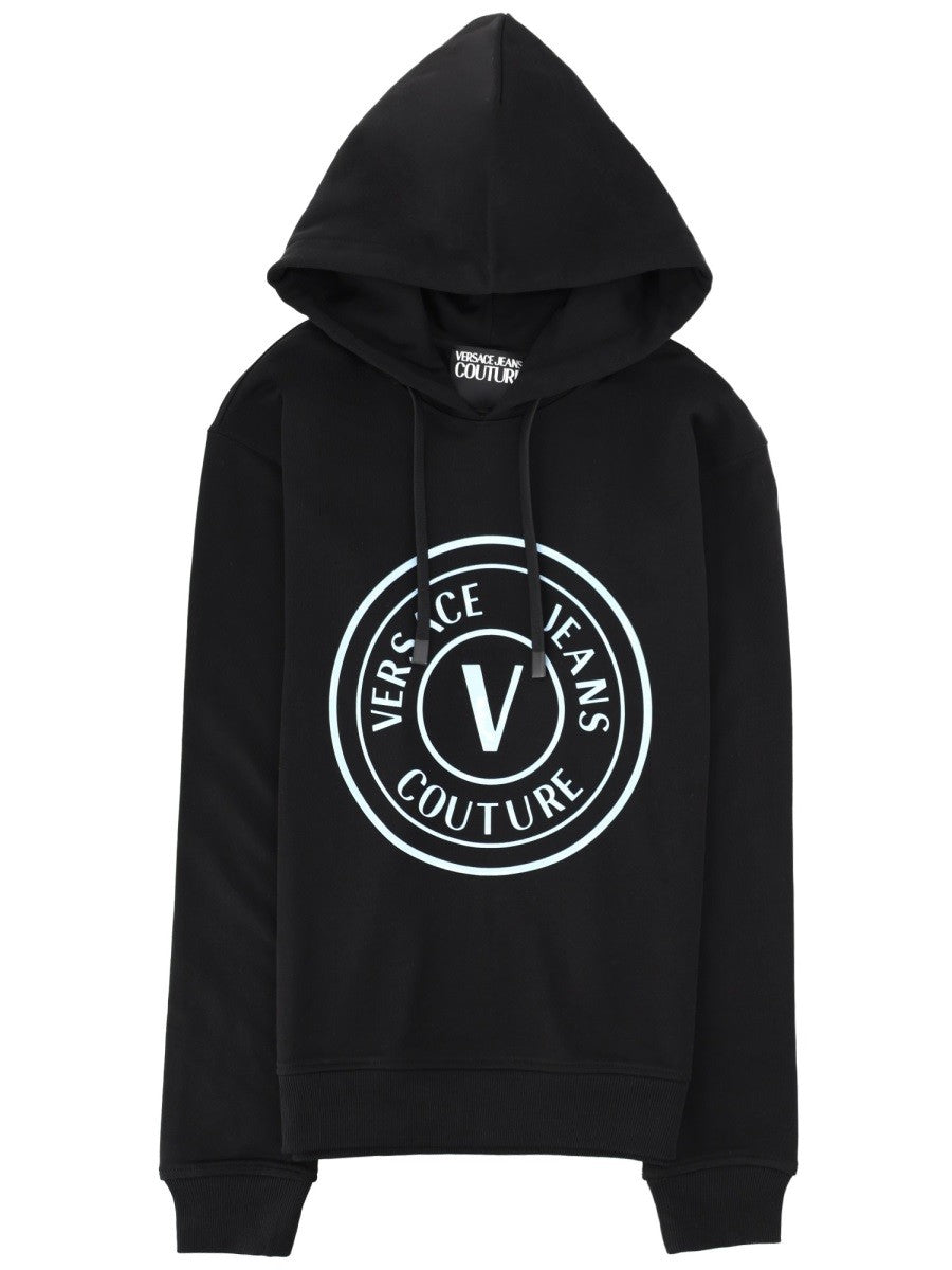 Versace Jeans Couture Versace Jeans Couture - FELPA CON LOGO E CAPPUCCIO