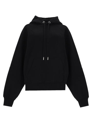 AMI PARIS - Ami de Coeur Black Logo Cotton Hoodie Black