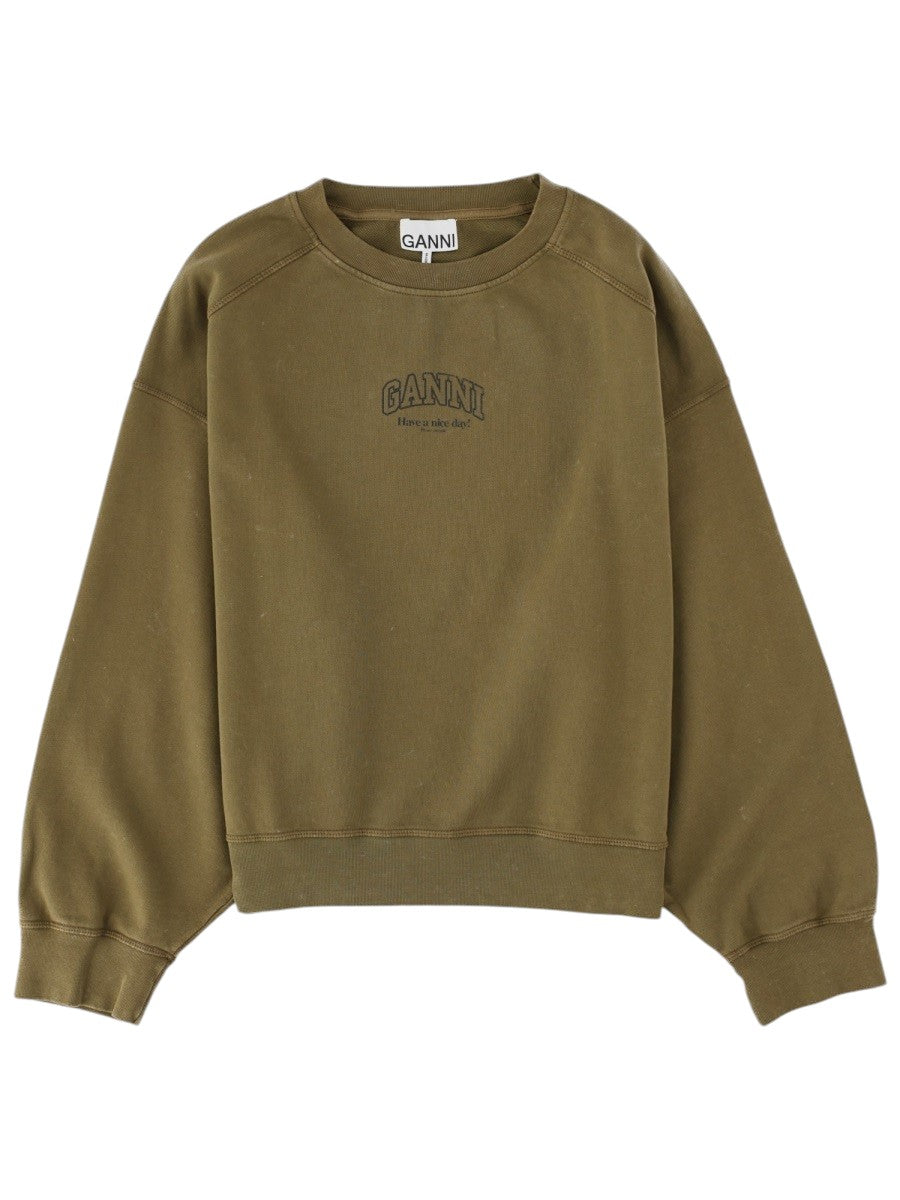 GANNI - FELPA CON LOGO felpa-con-logo_ff534a6d-fe8d-461d-91cb-6a1520c518c8