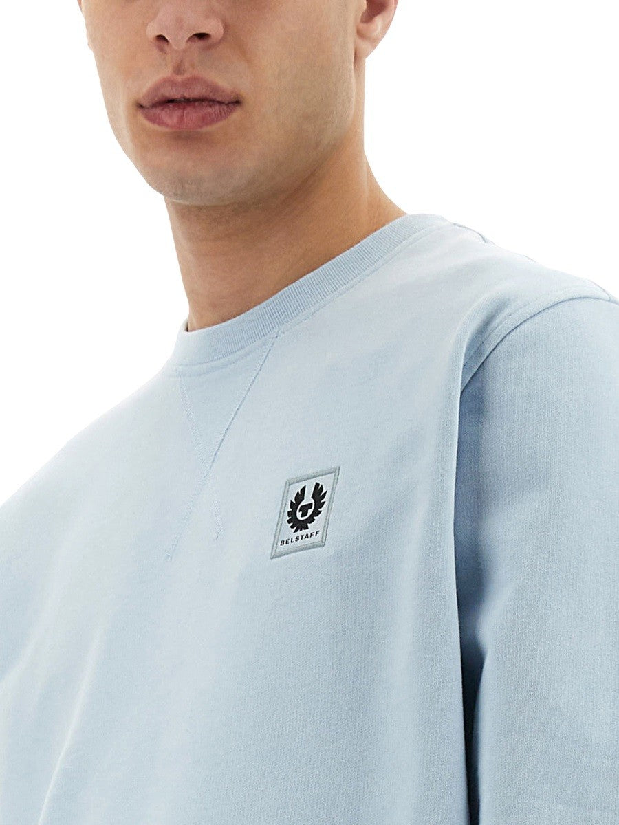 BELSTAFF BELSTAFF - SWEATSHIRT WITH LOGO PATCH