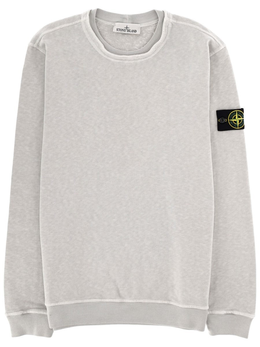 Stone Island Stone Island - FELPA CON PATCH LOGO