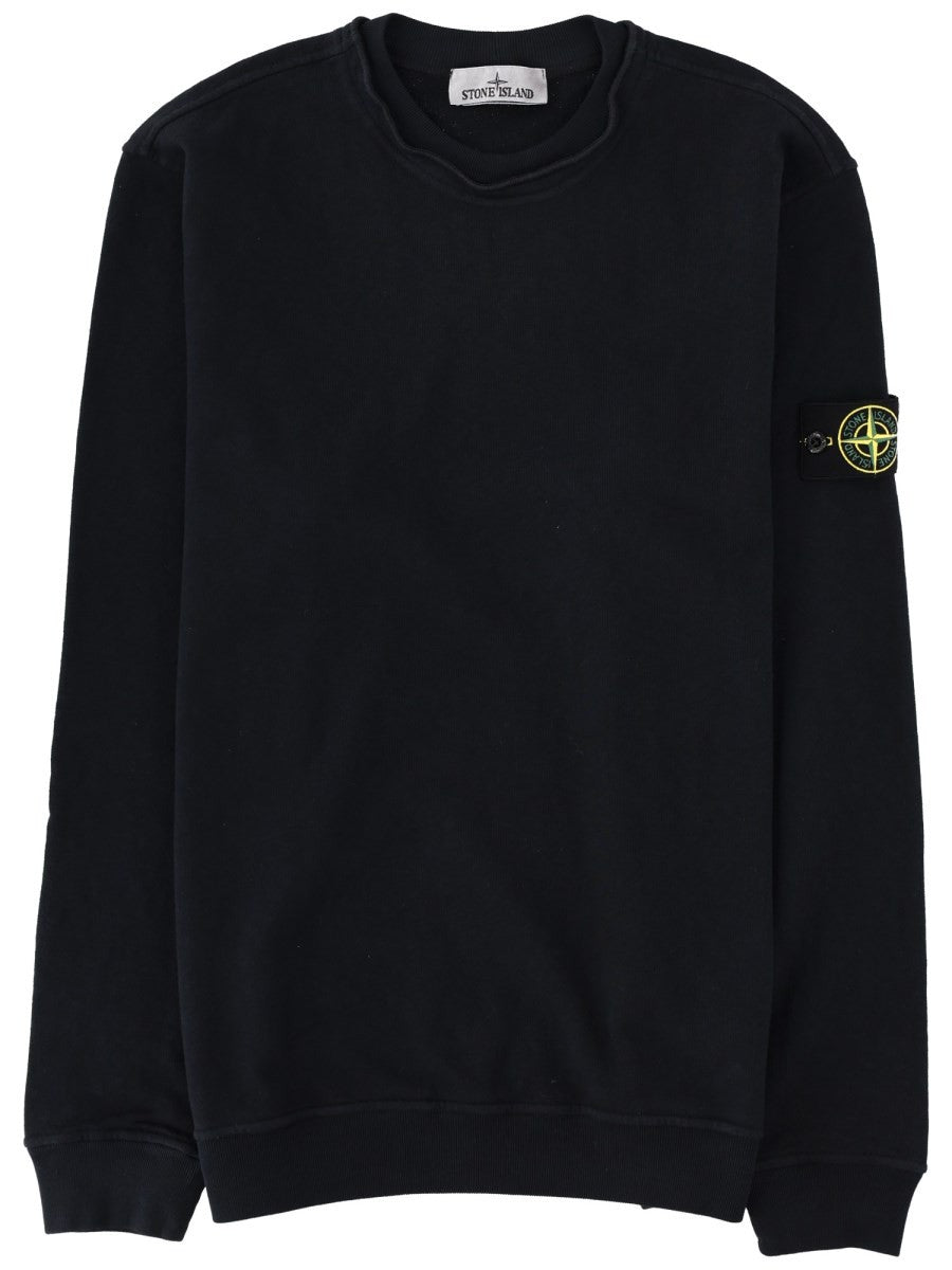 Stone Island Stone Island - FELPA CON PATCH LOGO