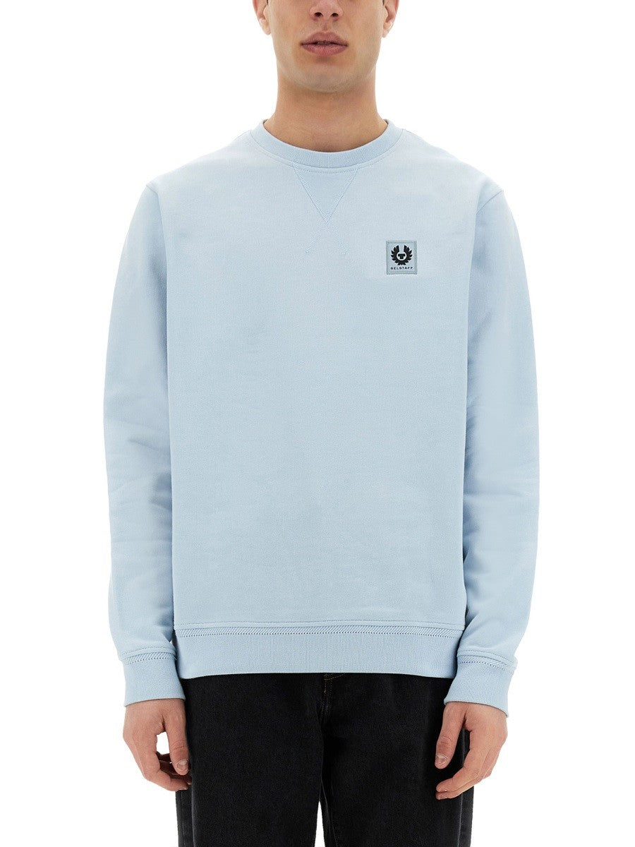 BELSTAFF BELSTAFF - SWEATSHIRT WITH LOGO PATCH