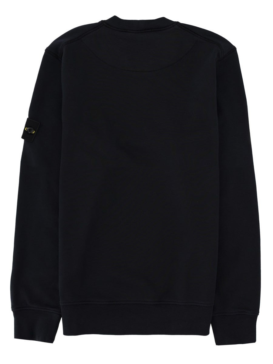 Stone Island - Cotton Sweatshirt with Patch Logo