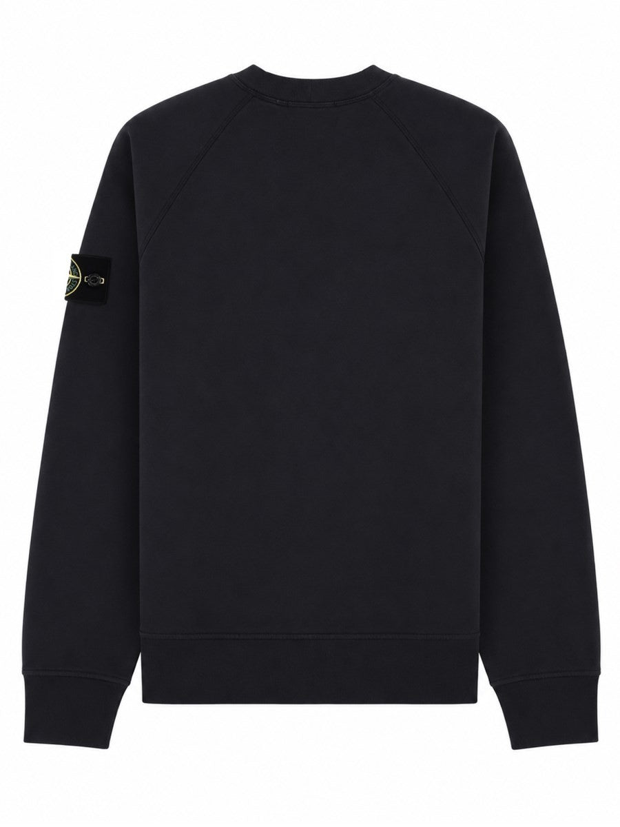 Stone Island - FELPA CON PATCH LOGO