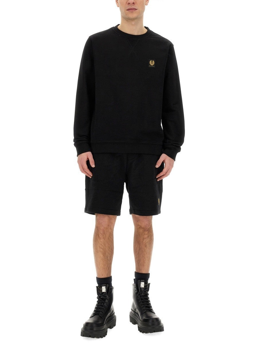 SWEATSHIRT WITH LOGO PATCH