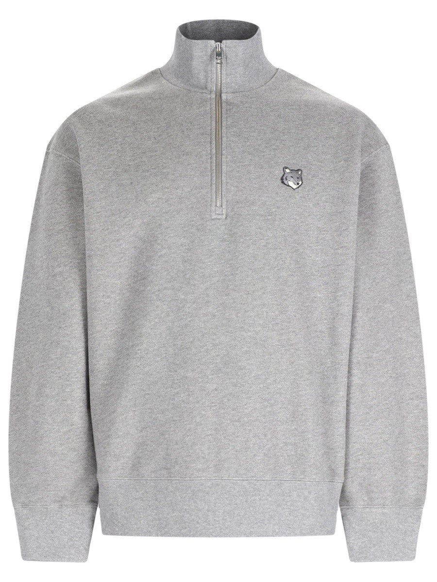 Maison Kitsune Maison Kitsune - FELPA "FOX HEAD" CON ZIP