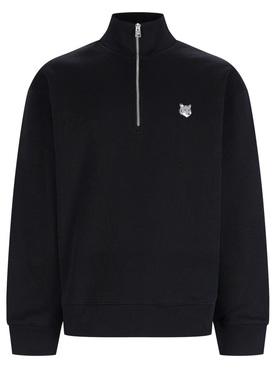Maison Kitsune Maison Kitsune - FELPA "FOX HEAD" CON ZIP