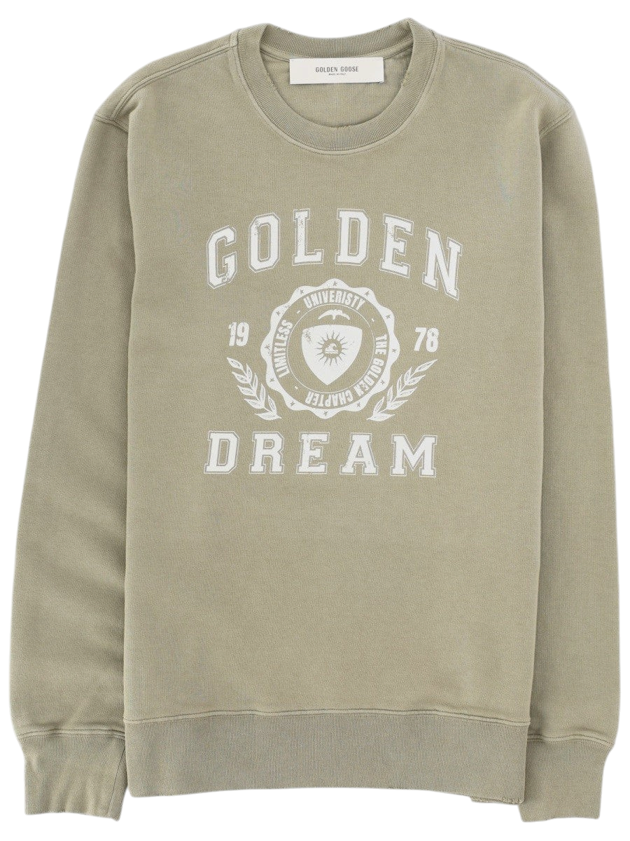 Golden Goose - FELPA REGULAR FIT beige XL