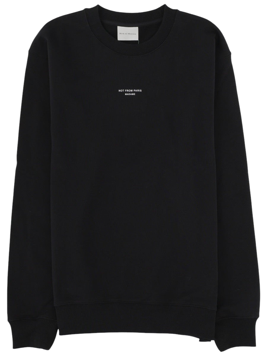 Drole De Monsieur - FELPA "SLOGAN" Black
