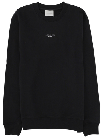 Drole De Monsieur - FELPA "SLOGAN" Black