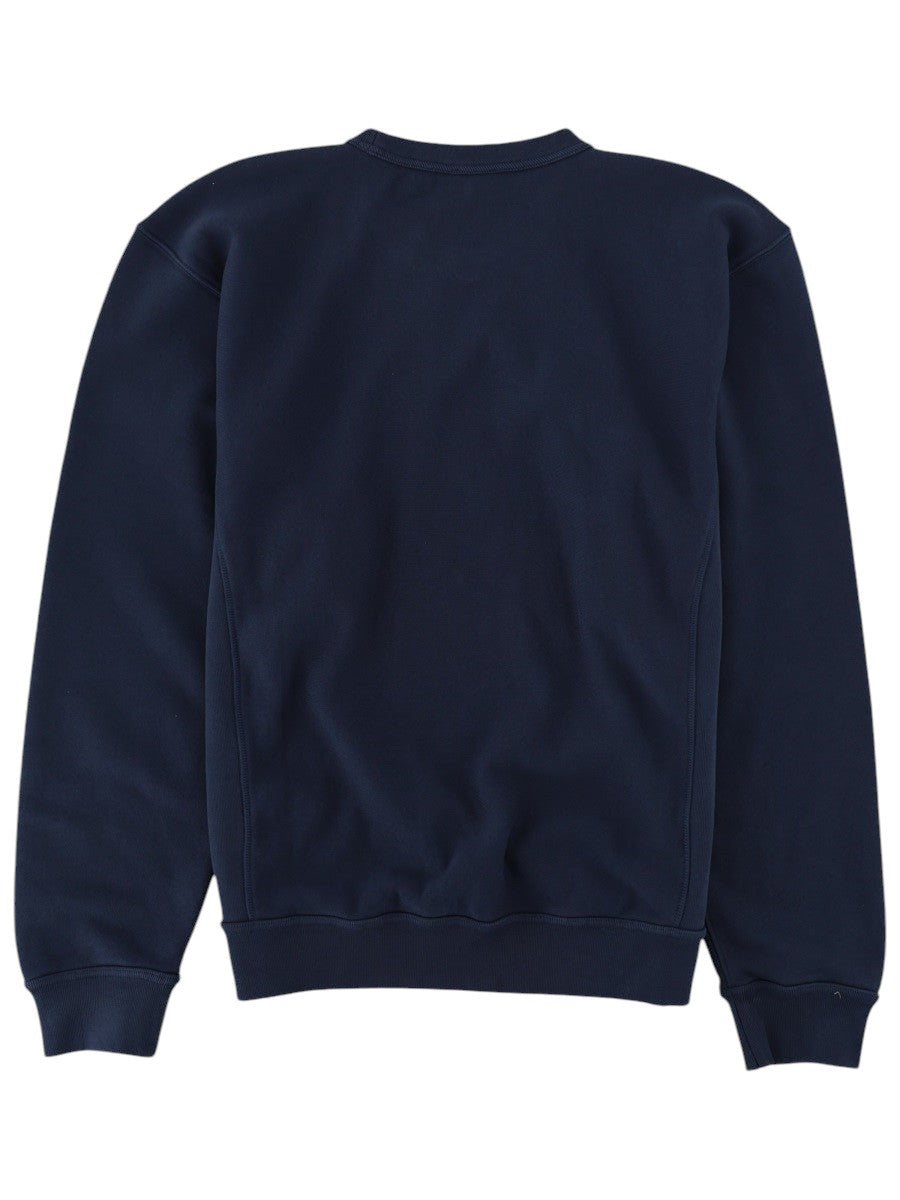 Kenzo - Navy Blue TULIP Sweatshirt with small Tulip logo
