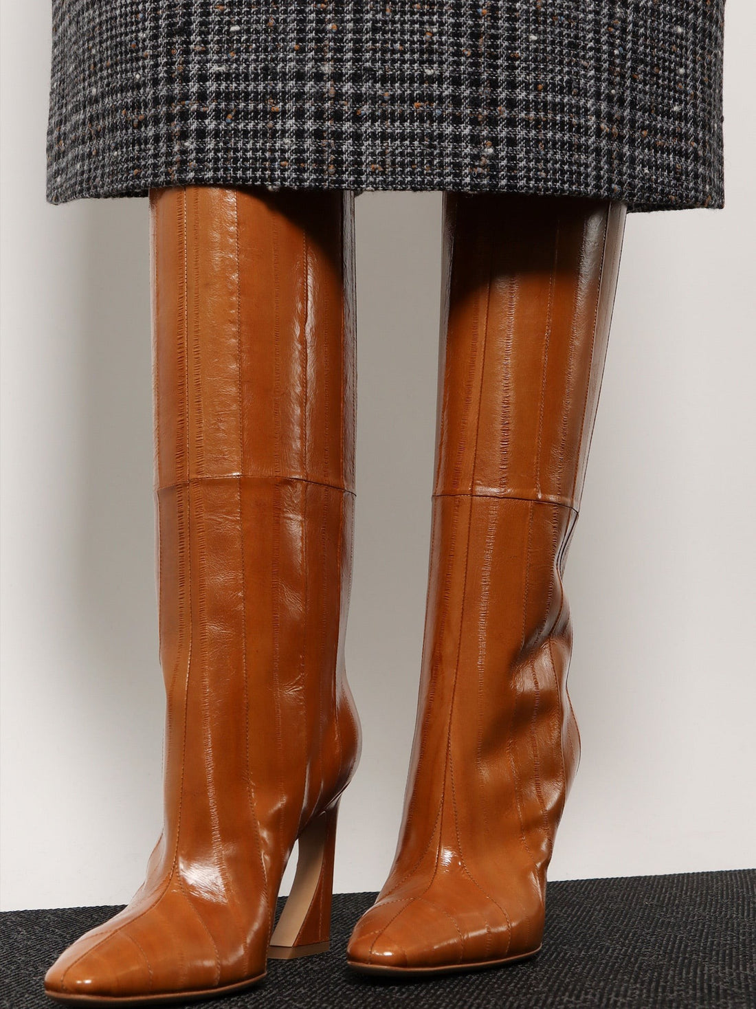 Fendi Arco hagfish leather boots