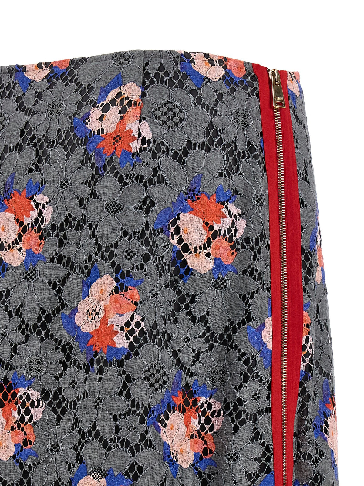 Fendi - 'Fendi Bouquet' lace skirt