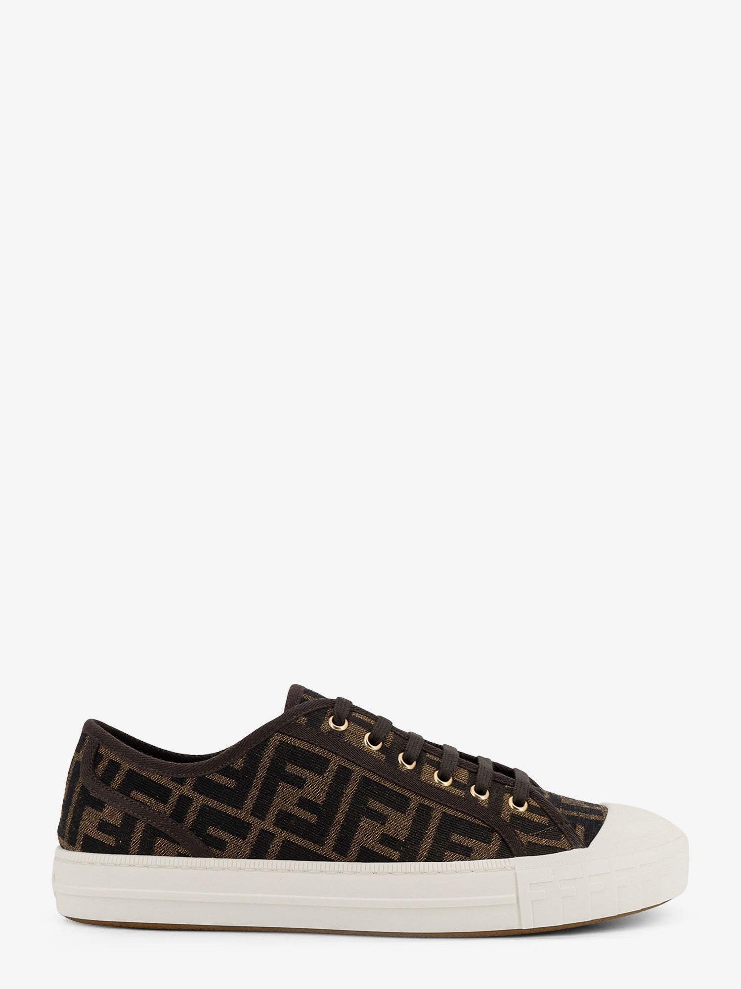 Fendi - Fendi Domino FF jacquard fabric sneakers