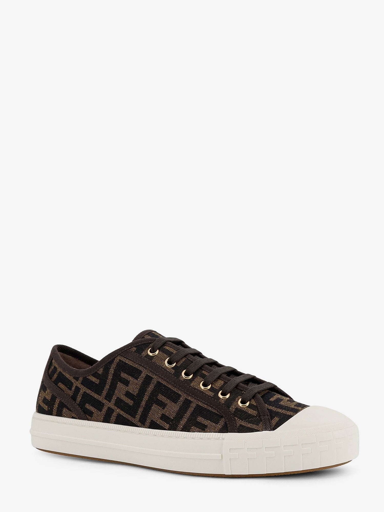 Fendi Domino FF jacquard fabric sneakers