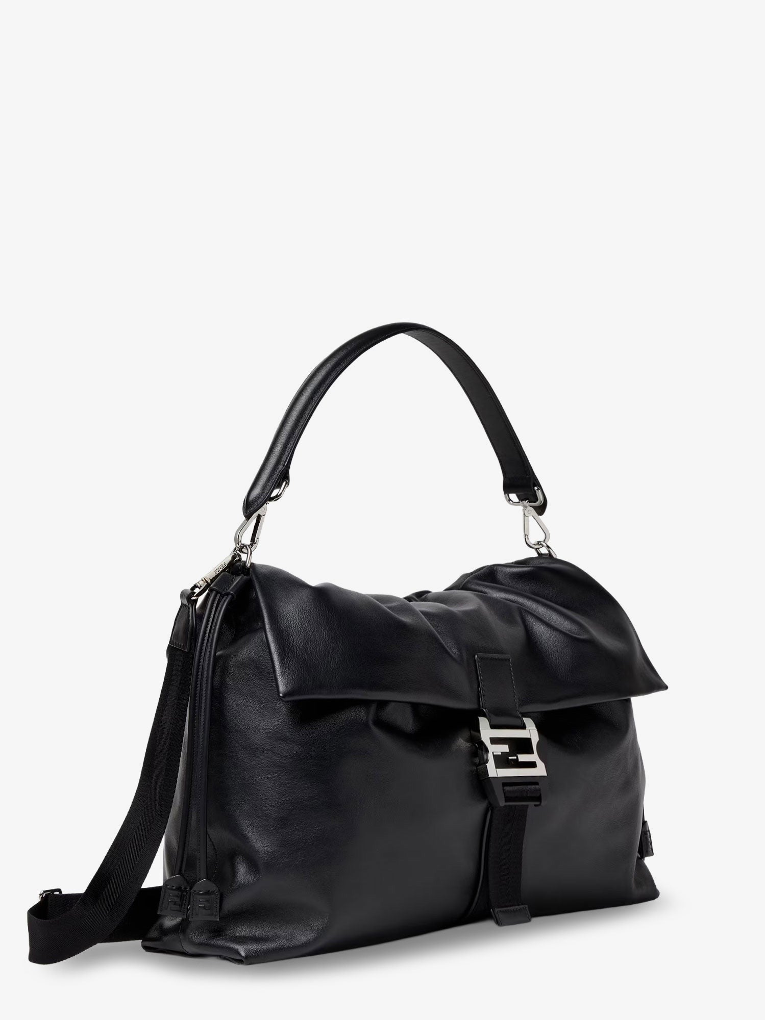 Fendi Flux Maxi Messenger leather crossbody bag