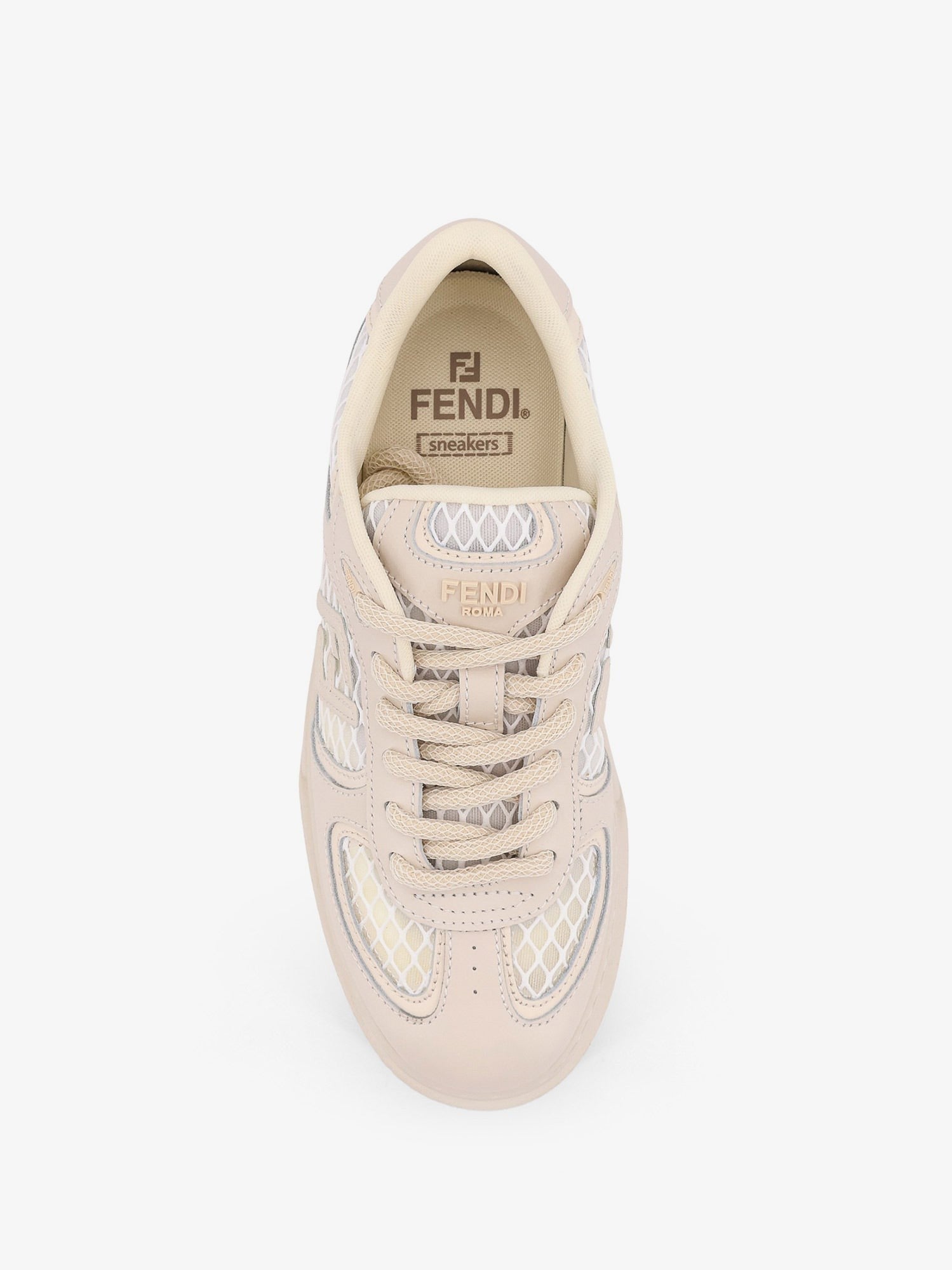 Fendi Match leather sneakers