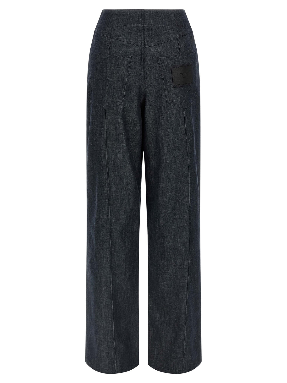 Fendi - 'Fendi Roma' patch jeans