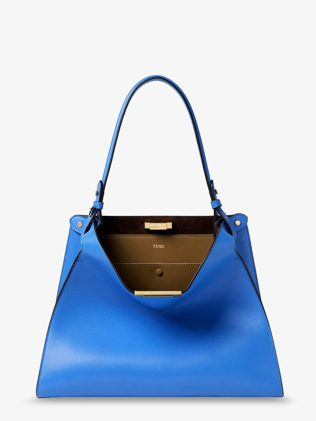 Fendi - Fendi Way Medium leather shoulder bag with contrasting lining fendi-way-medium-leather-shoulder-bag-with-contrasting-lining