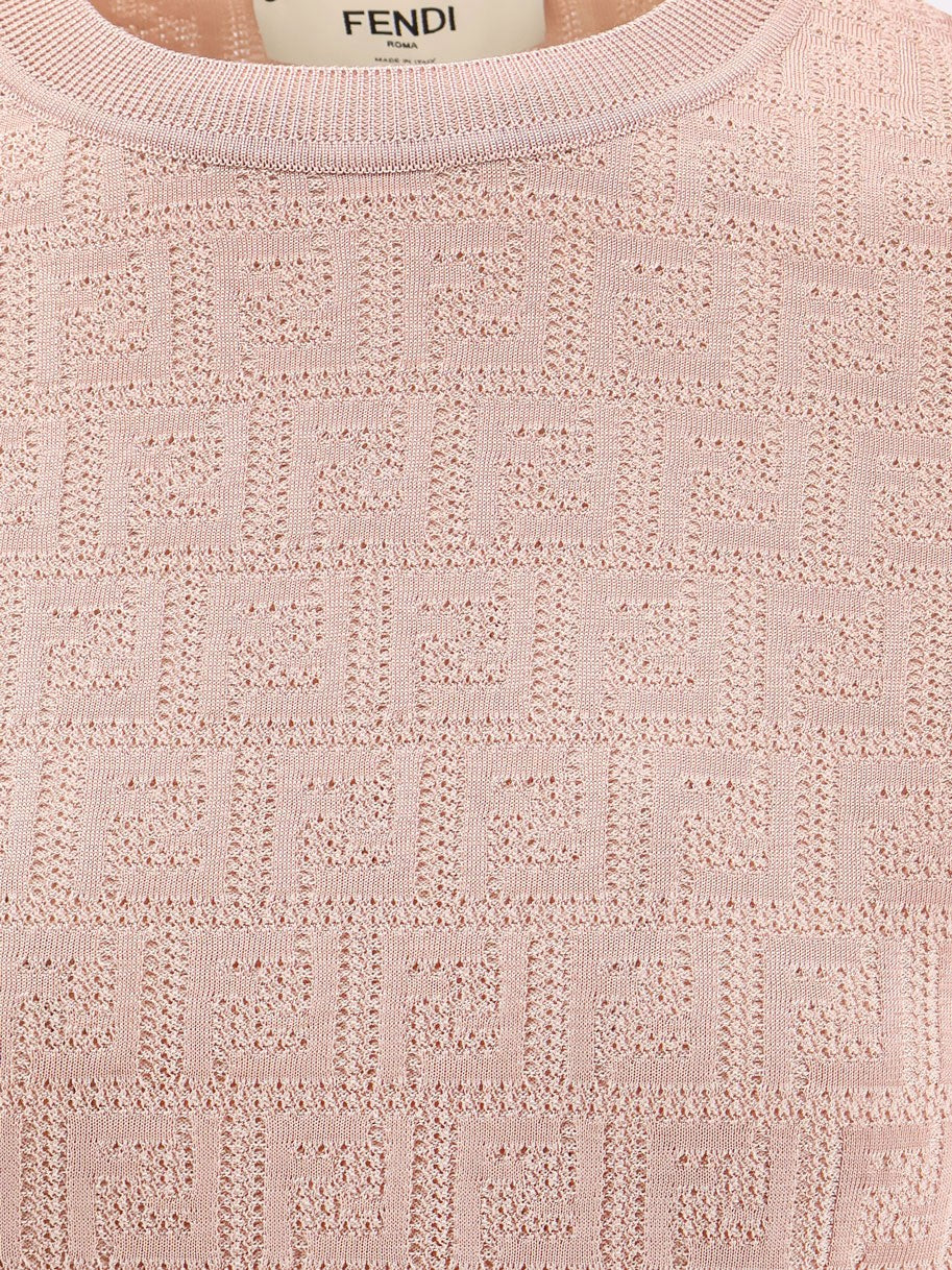 FF cotton and viscose sweater