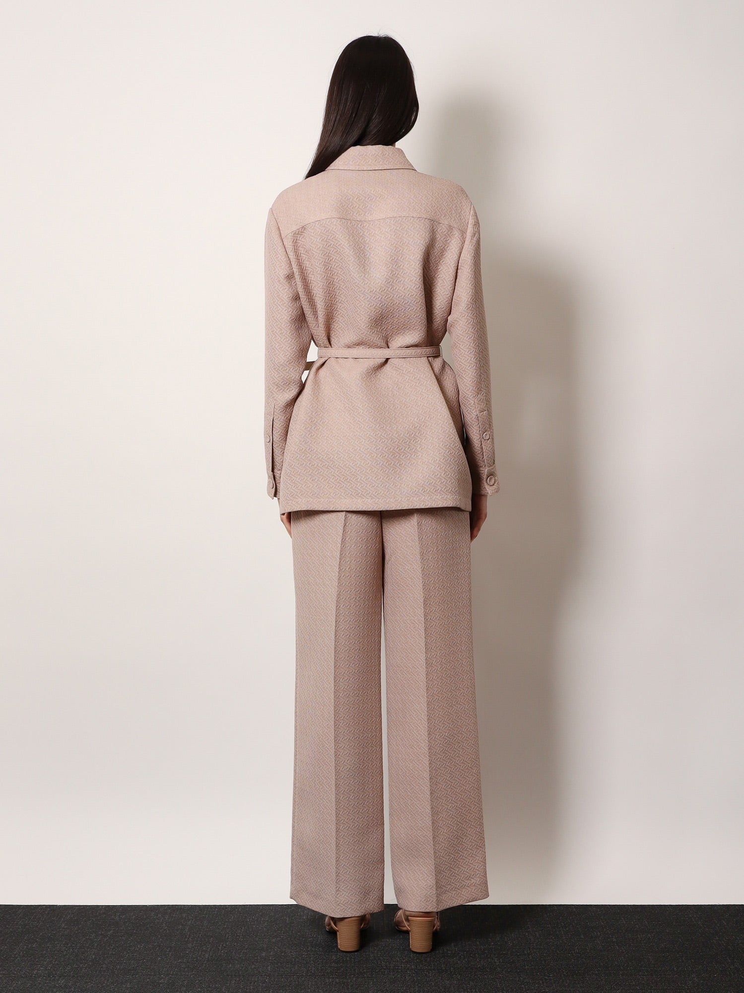 Ff diagonal 3d wool blazer