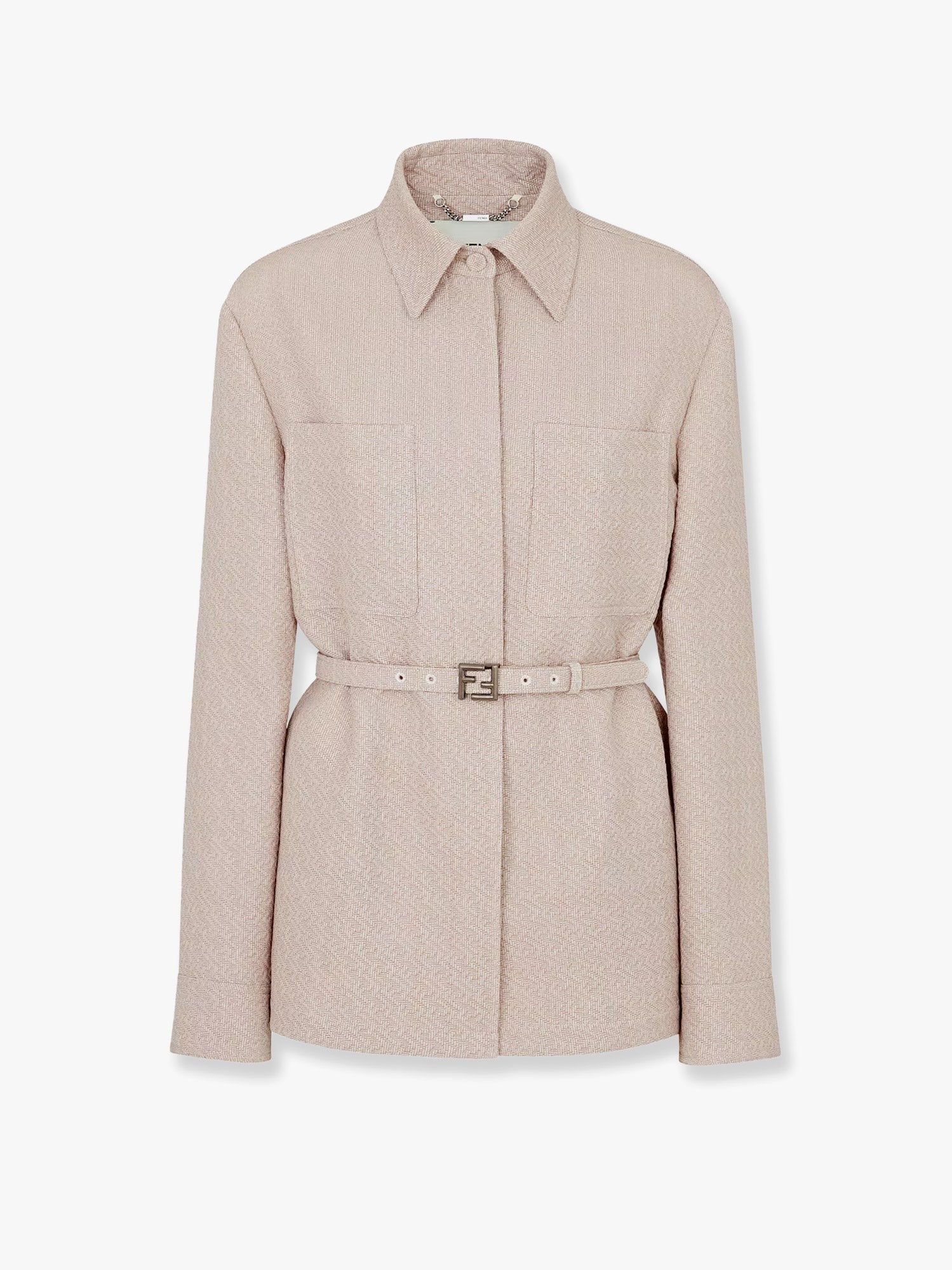 Ff diagonal 3d wool blazer