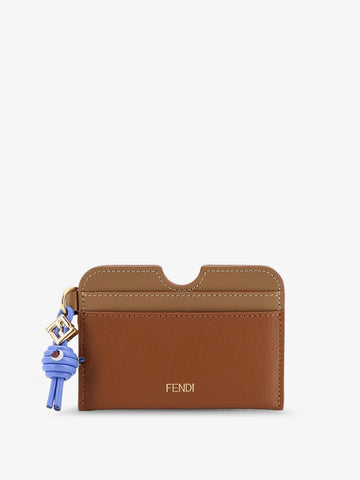 Fendi - FF Diamonds Leather Card Holder