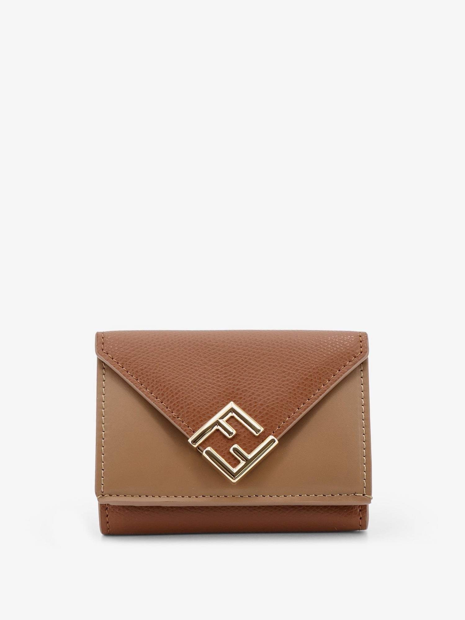 Fendi - FF Diamonds Micro Trifold Leather Wallet