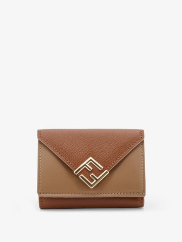Fendi - FF Diamonds Micro Trifold Leather Wallet
