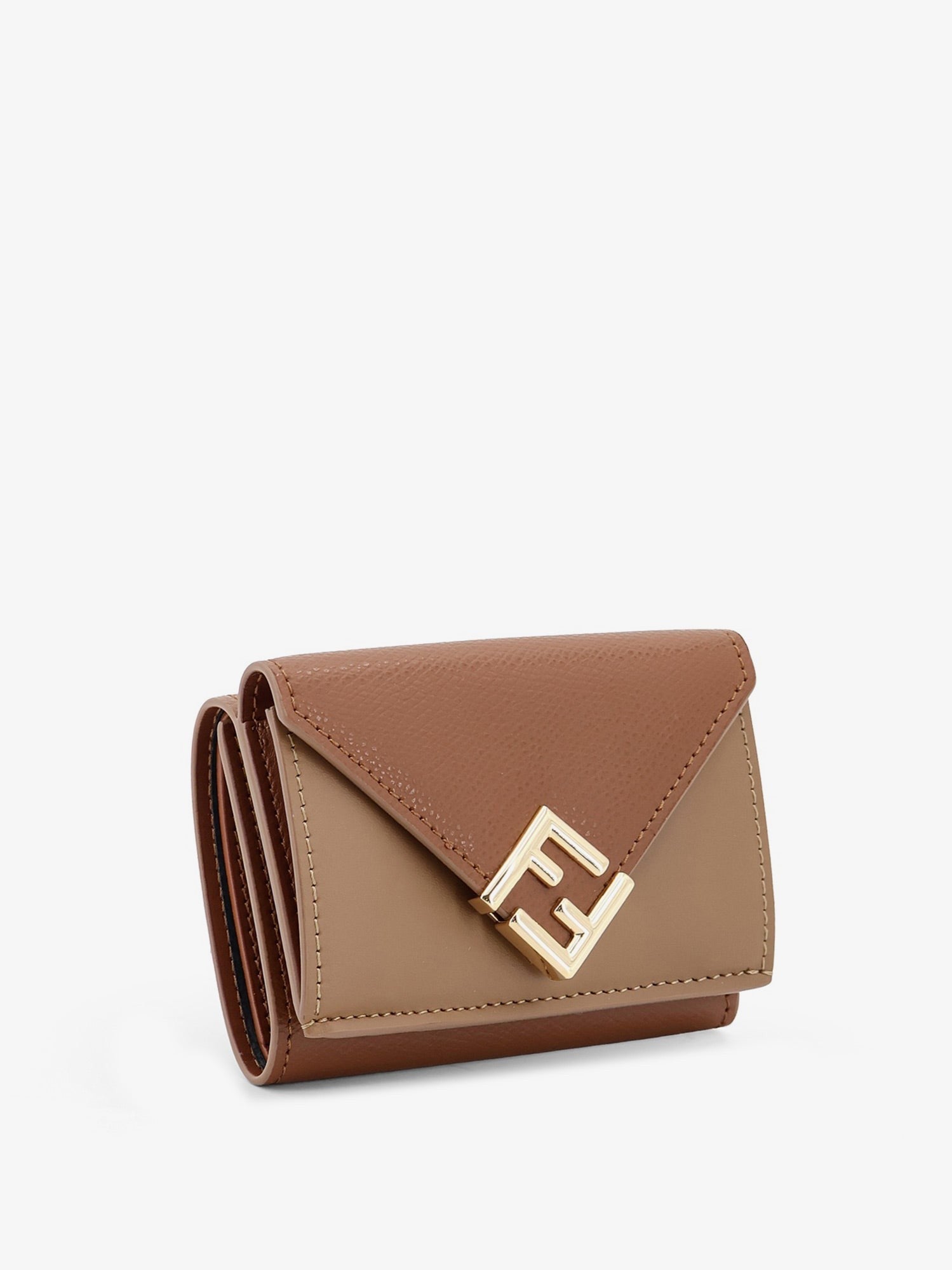 Fendi - FF Diamonds Micro Trifold Leather Wallet