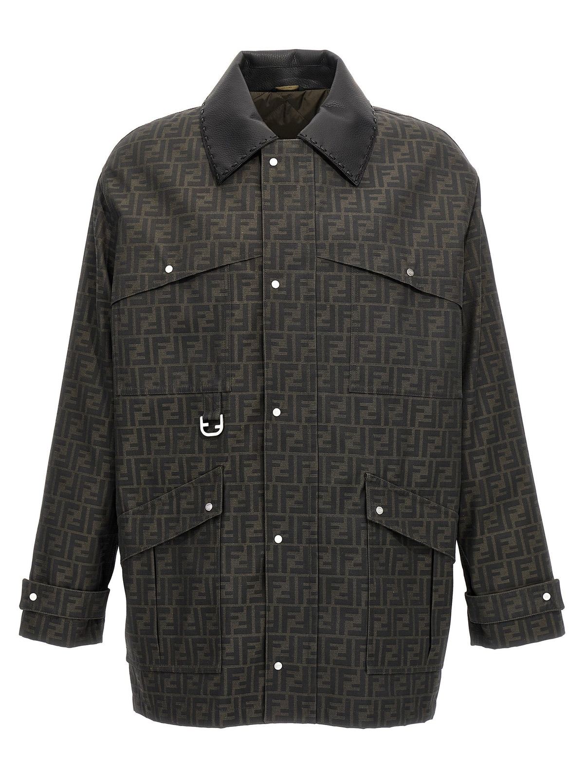 Fendi - 'FF' jacket Brown