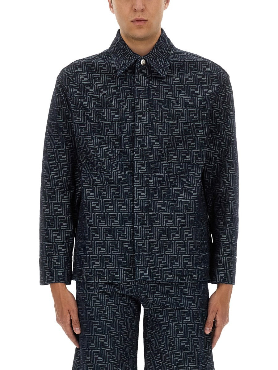 Fendi - FF JACQUARD DENIM SHIRT ff-jacquard-denim-shirt