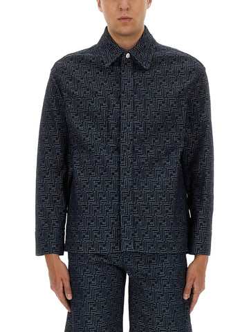 Fendi - FF JACQUARD DENIM SHIRT ff-jacquard-denim-shirt