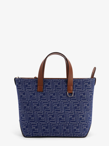 FF jacquard fabric and leather shopping bag ff-jacquard-fabric-and-leather-shopping-bag_610cce33-8a39-4ae9-8b0d-cd3ed19b3a9b