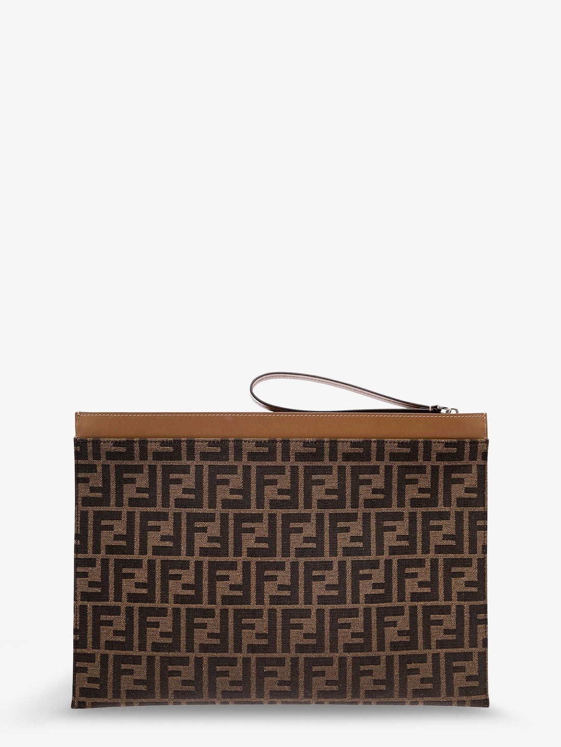 FF Jacquard Fabric Flat Pouch Large