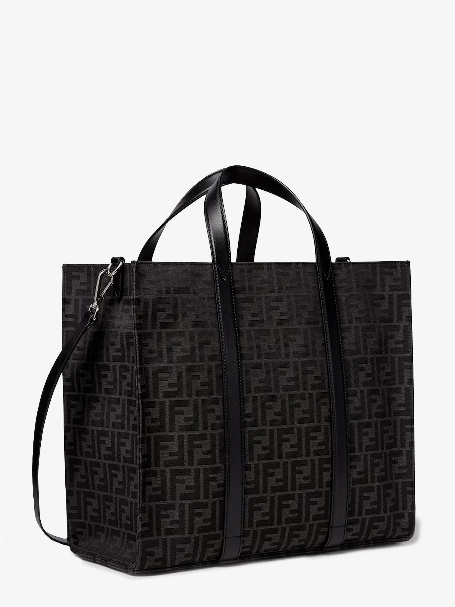 FF jacquard fabric shopping bag