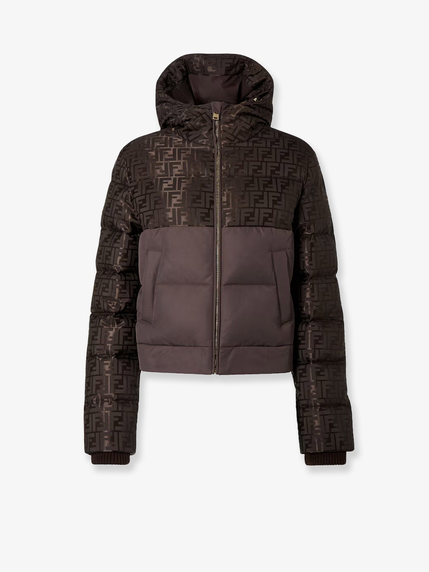 FF Jacquard nylon down jacket