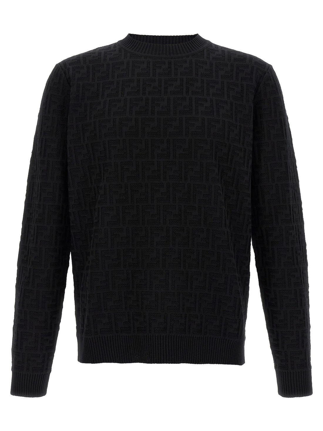 Fendi - FF jacquard sweater Black