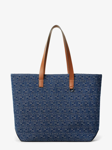 FF Jacquard tote bag with denim effect ff-jacquard-tote-bag-with-denim-effect_90e5ae08-4bc7-4475-9fa3-e837542b9118