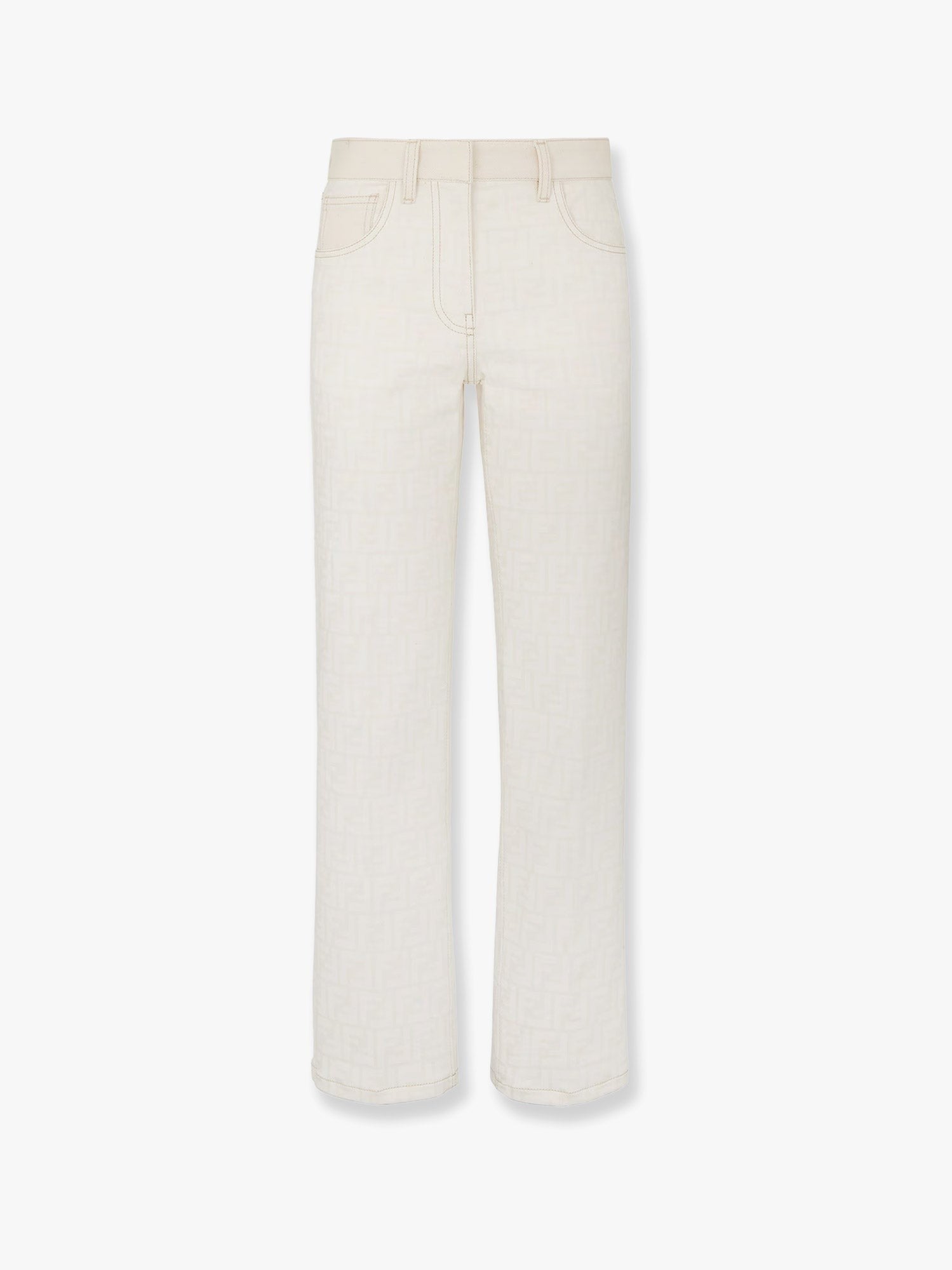 Ff off white denim trouser